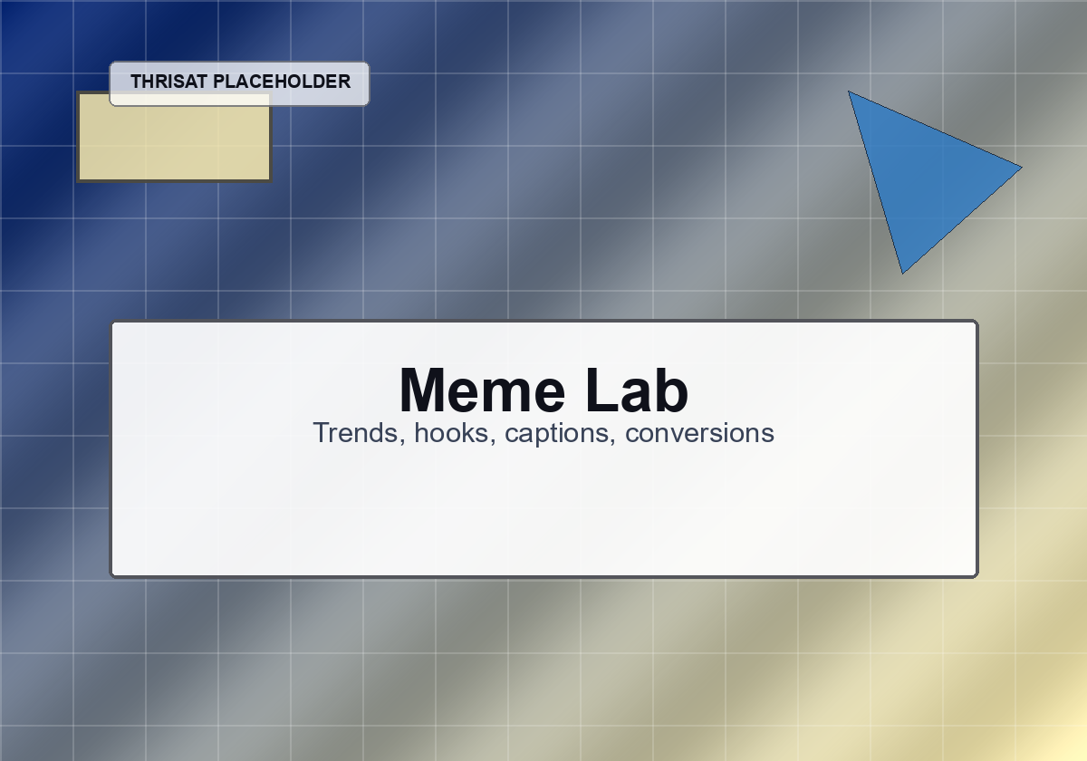 Thrisat meme lab creative board